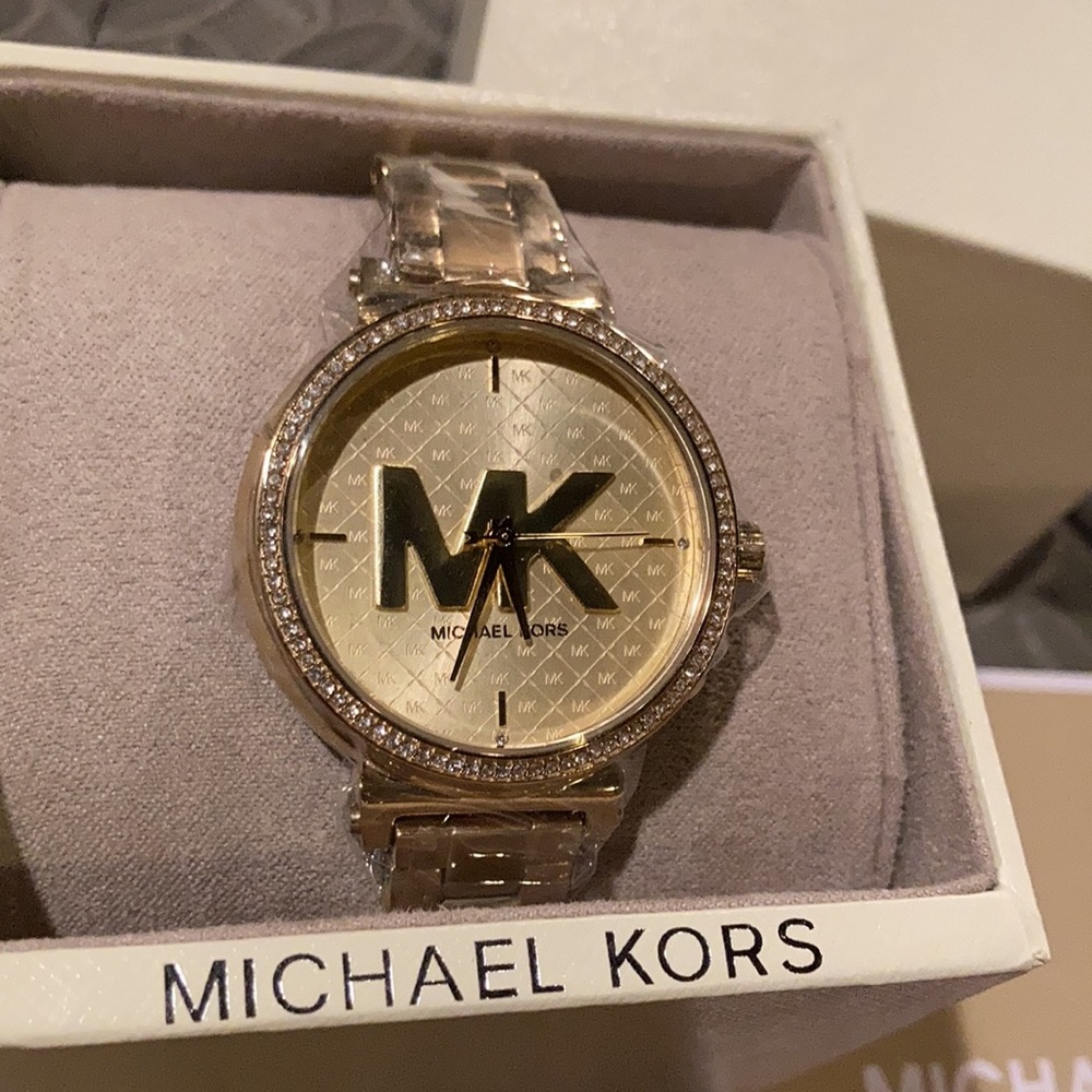 NWT Michael kors mk4334 gold watch - Picture 2 of 6